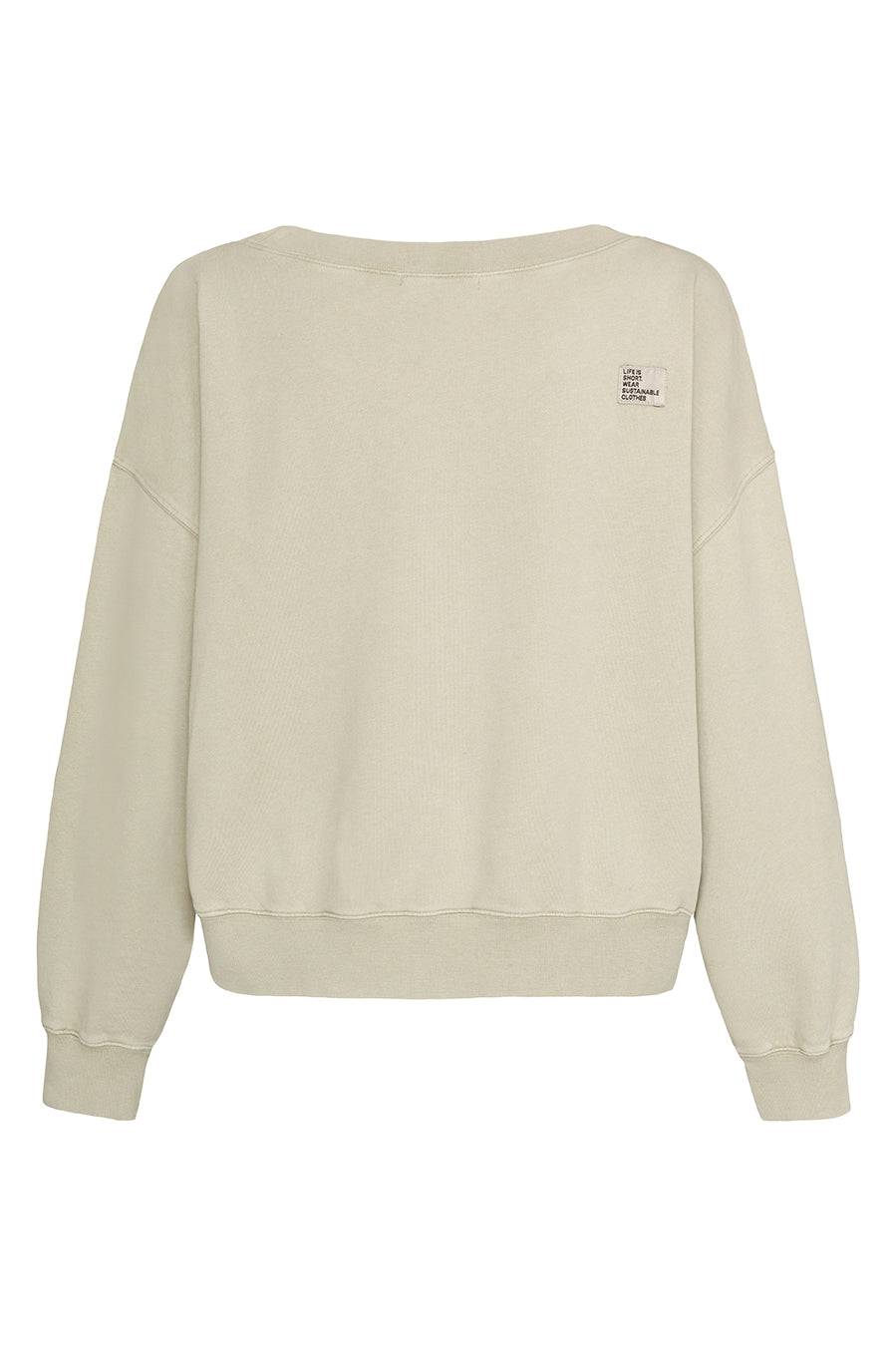 Liv Bergen Sweater square "100% Organic Cotton" in sand Riesige Ersparnisse