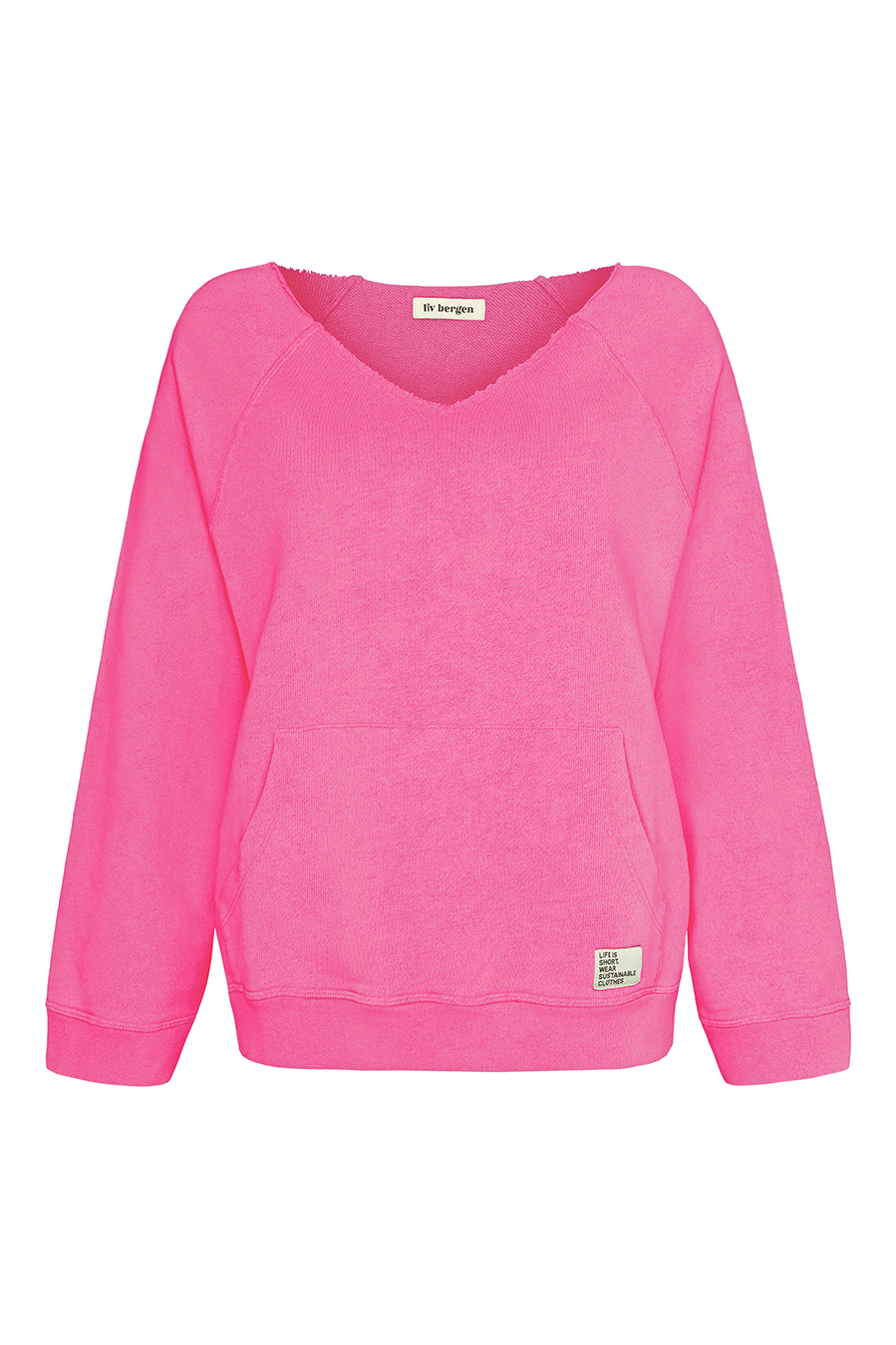 Liv Bergen V-Sweater "100% Organic Cotton" in rose Kostenlose Rückgabe