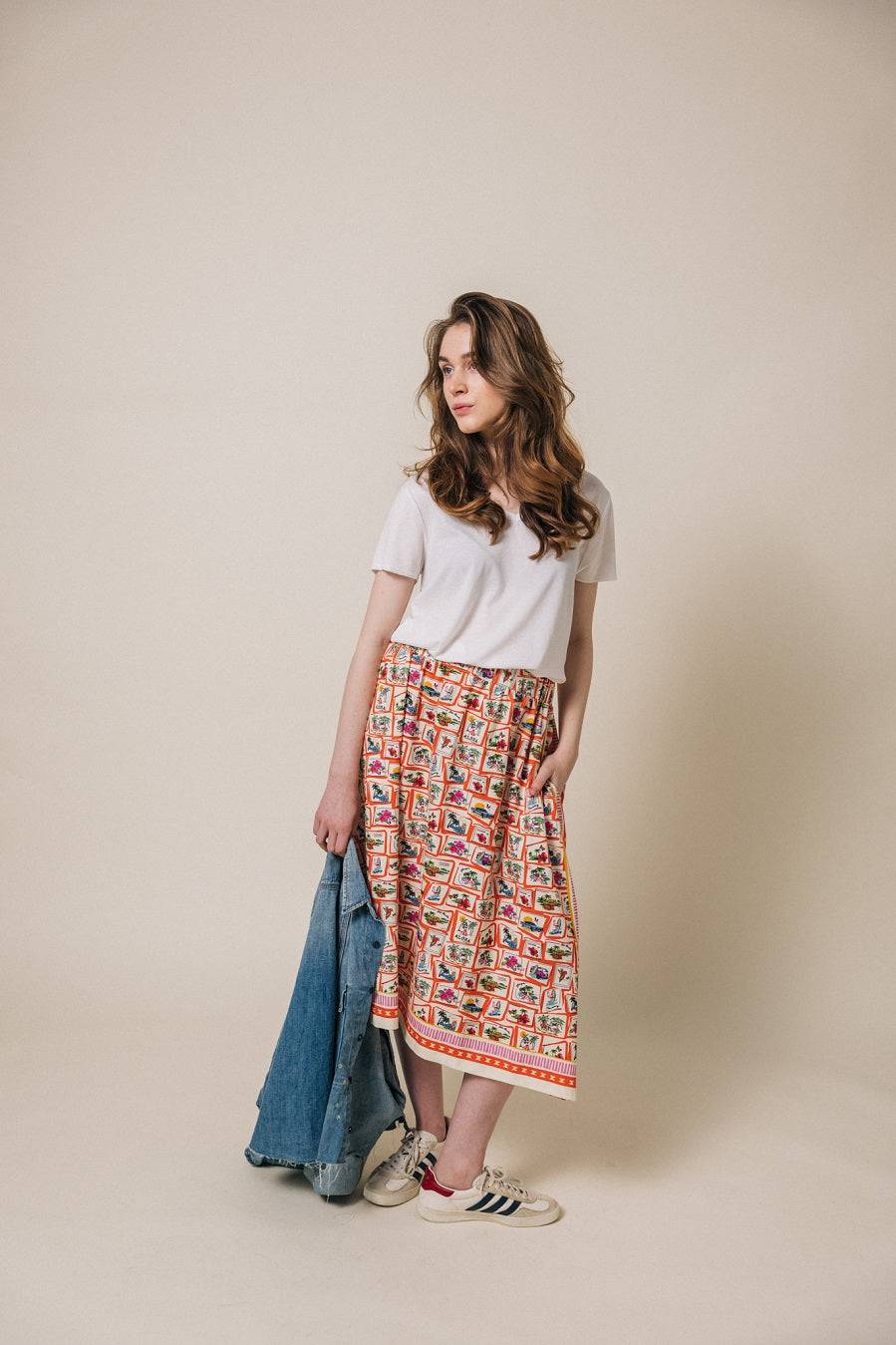 Liv Bergen T-Shirt Basics in optic white Günstiger Verkauf