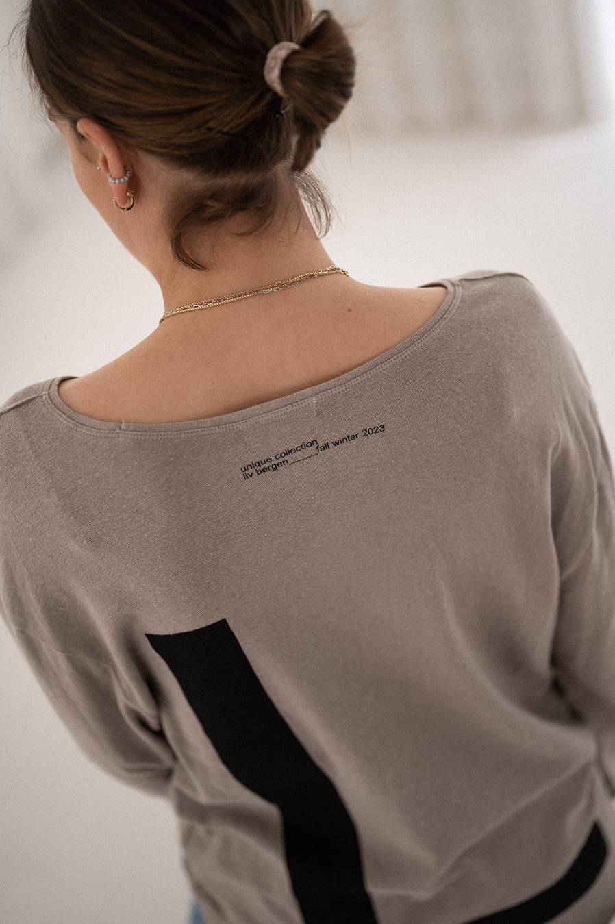 Liv Bergen Longsleeve L in grey Sonderangebot