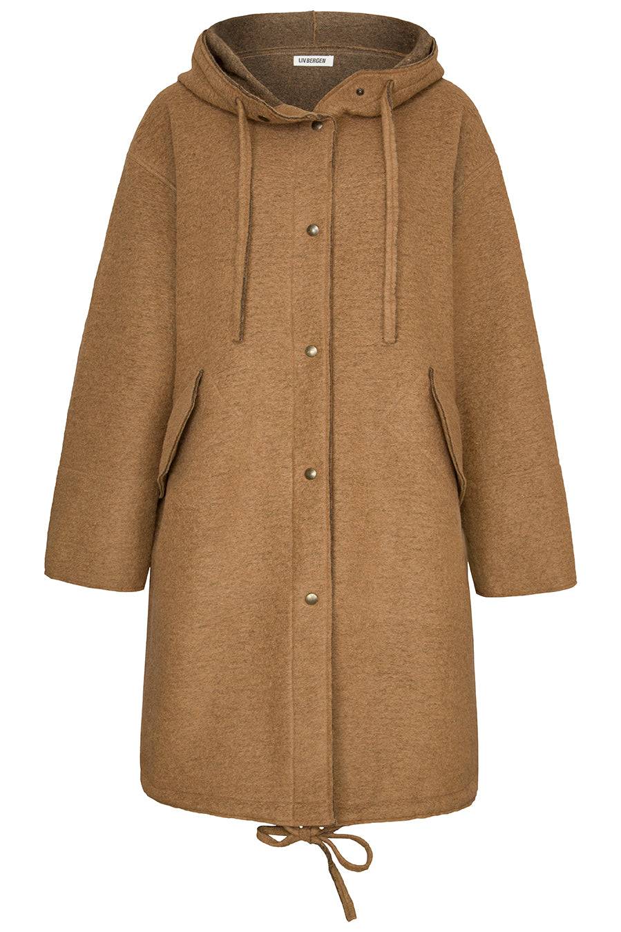 Liv Bergen Jacke Parka in camel Clearance-Verkauf
