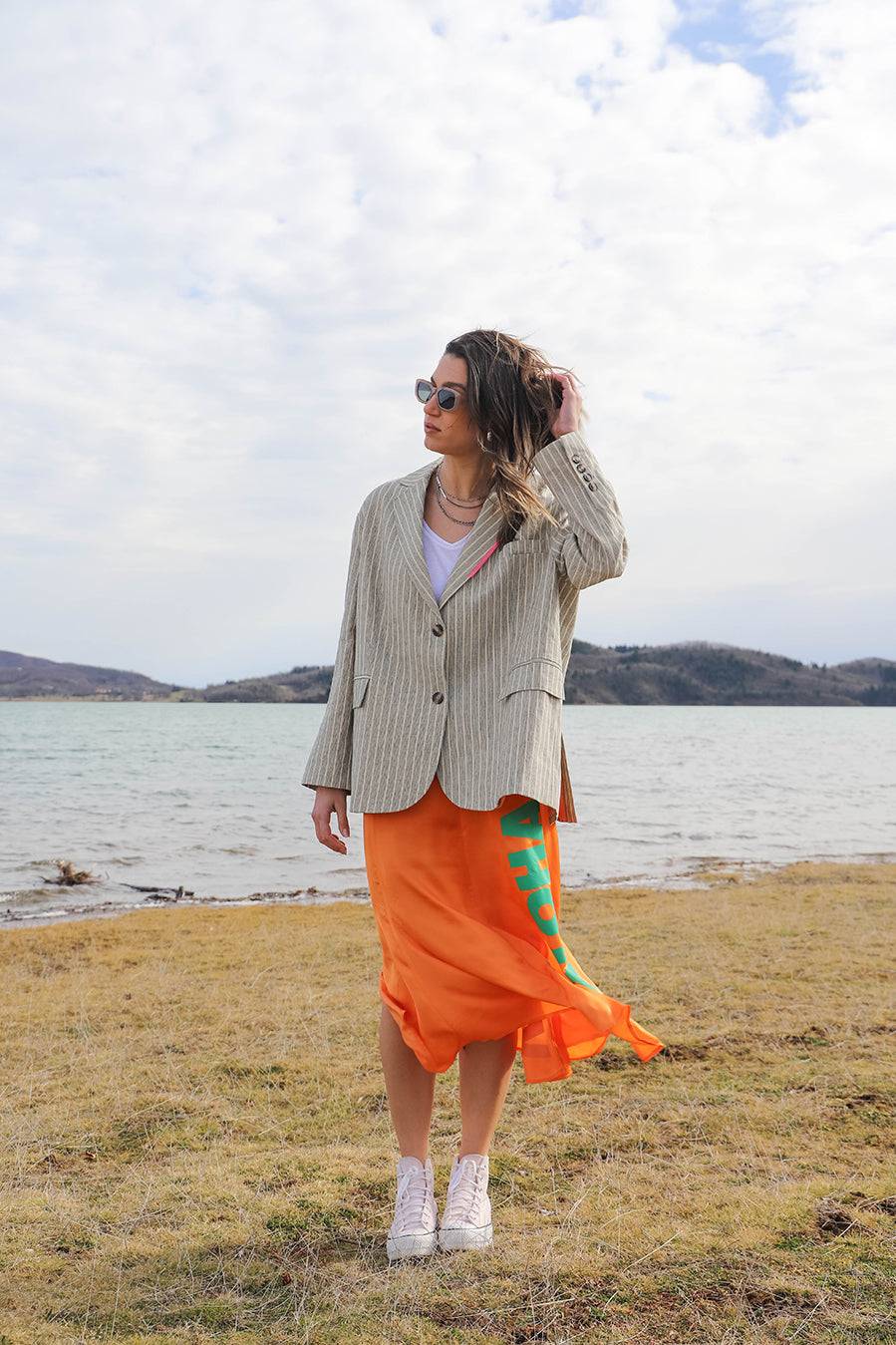 Liv Bergen Rock ALOHA VIBES in orange Valentinstagsangebot