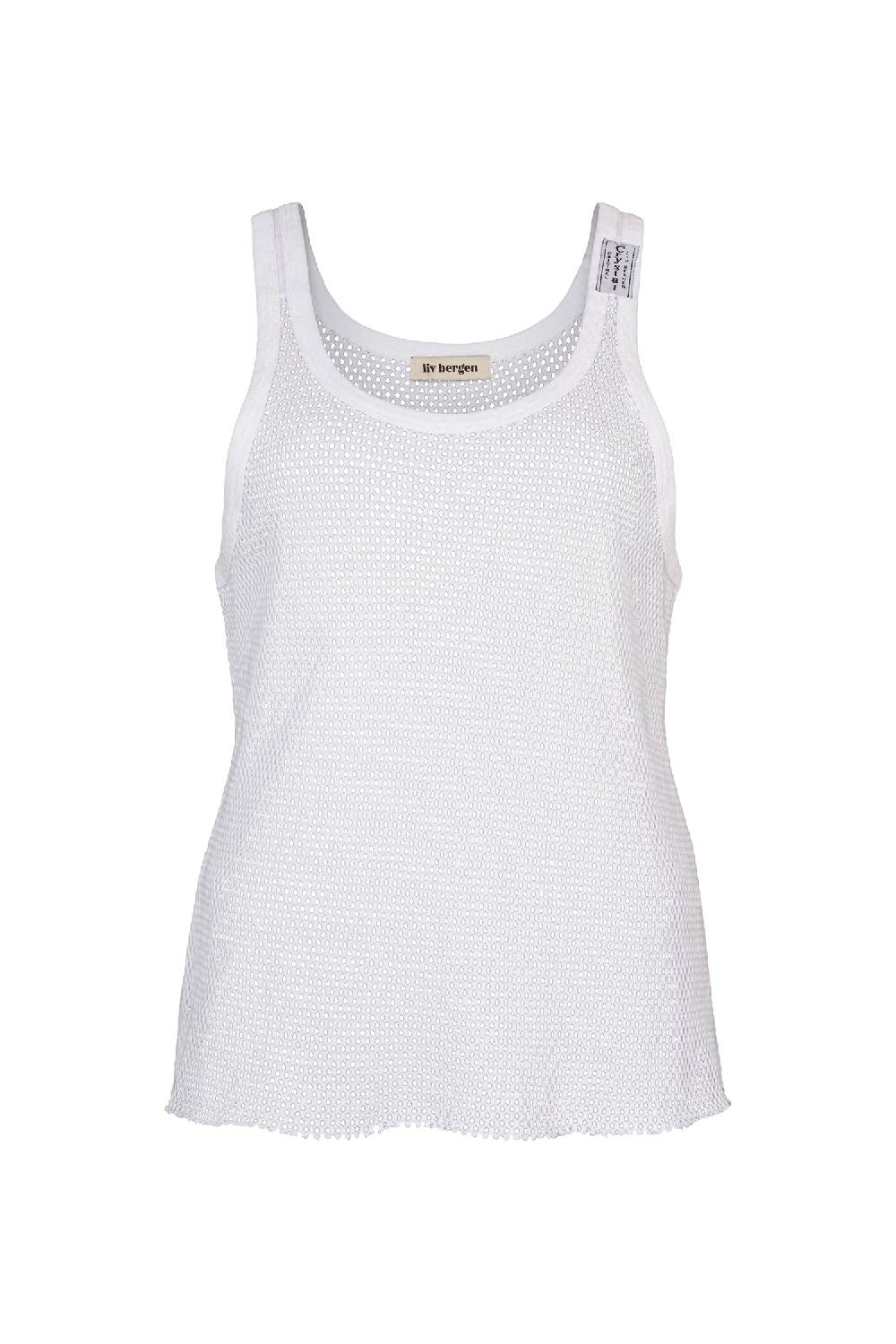 Liv Bergen Top Net in optic white Preisnachlass