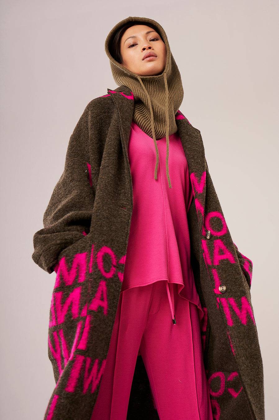 Liv Bergen Mantel Come in pink/brown Online Outlet