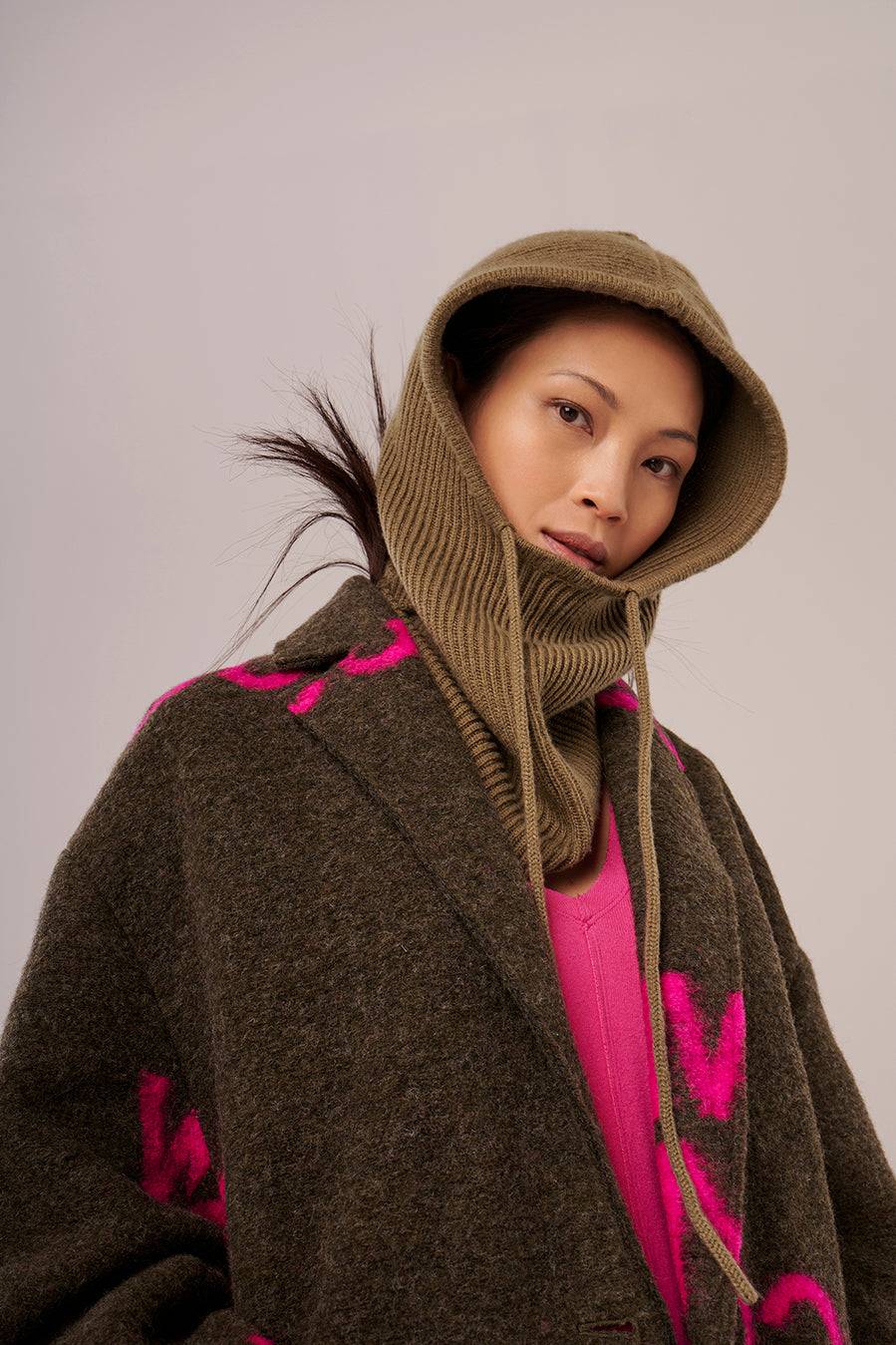 Liv Bergen Mantel Come in pink/brown Online Outlet