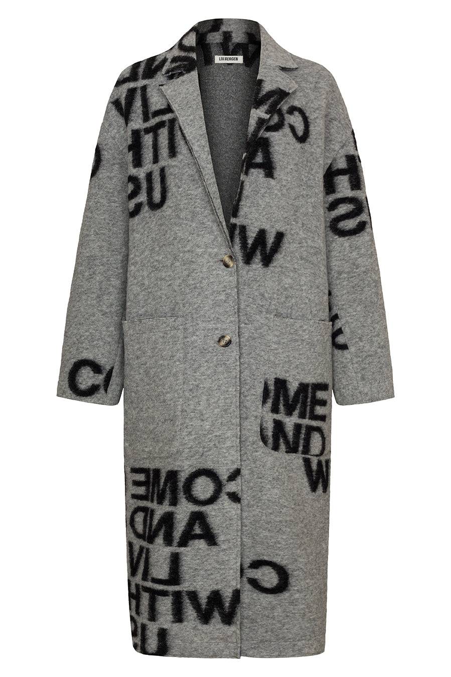 Liv Bergen Mantel Come in black/grey Neueste Stile