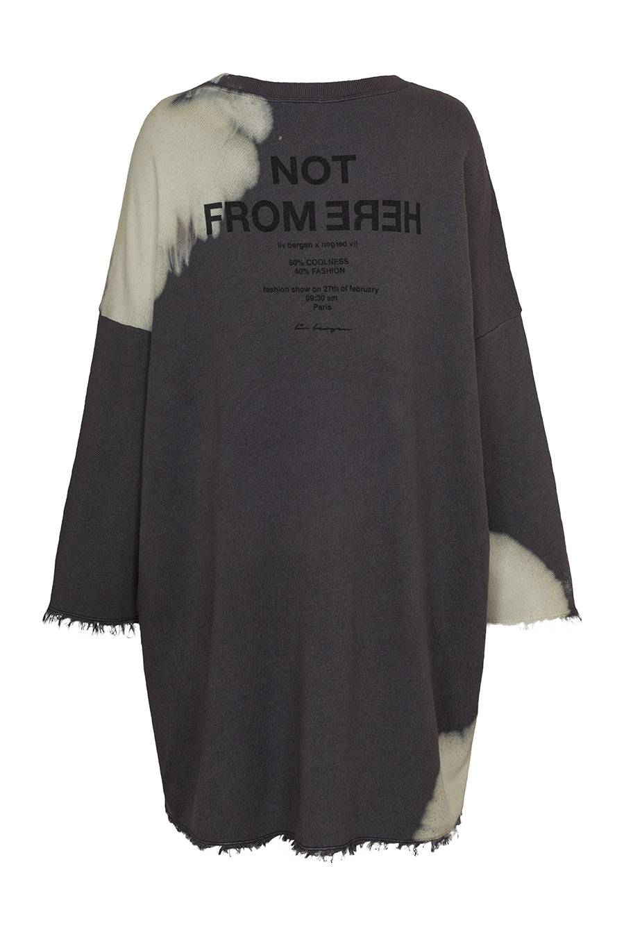 Liv Bergen Kleid Bleached in charcoal Bis zu 60% Rabatt