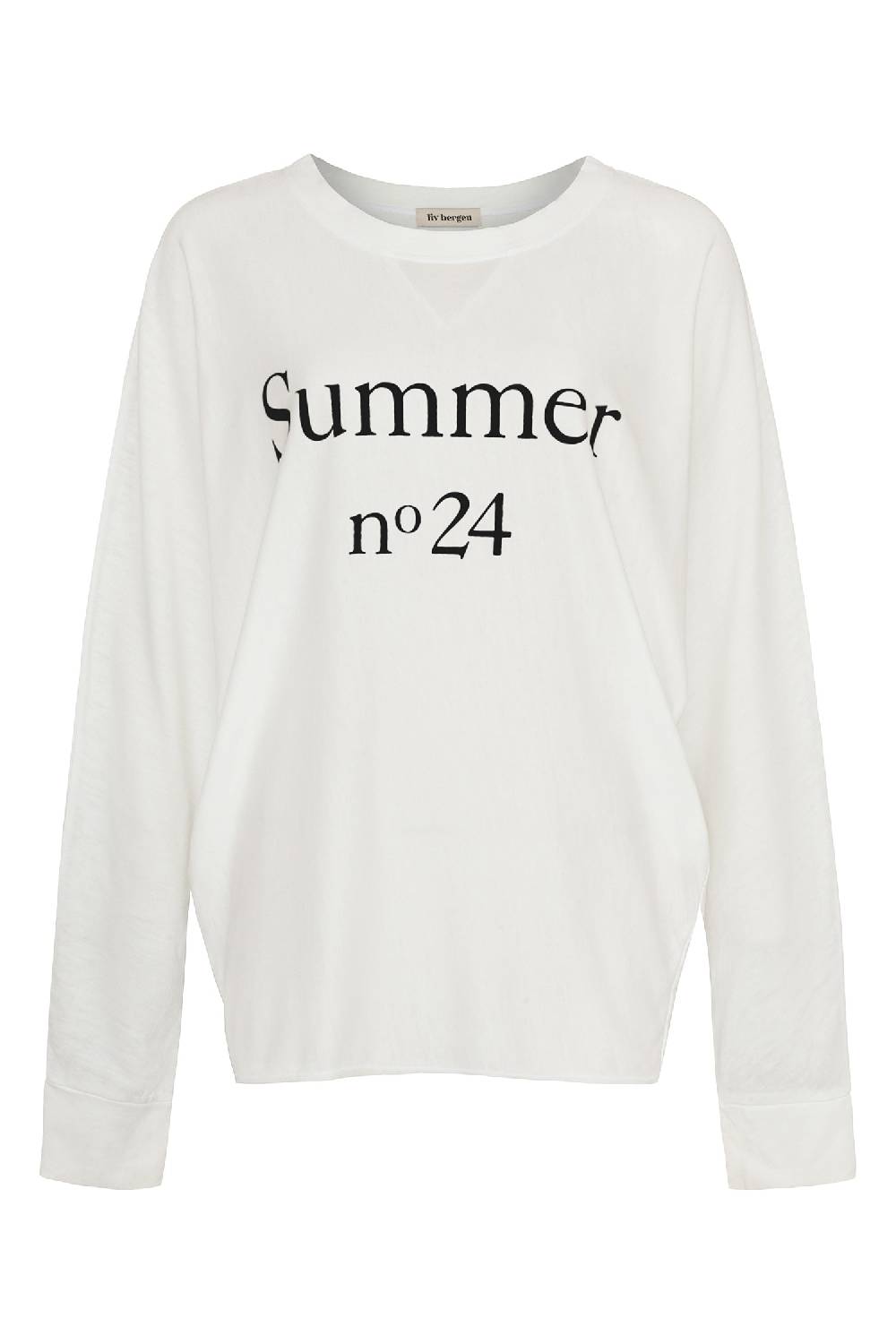 Liv Bergen Longsleeve n°24 in white / black Fabrikladen