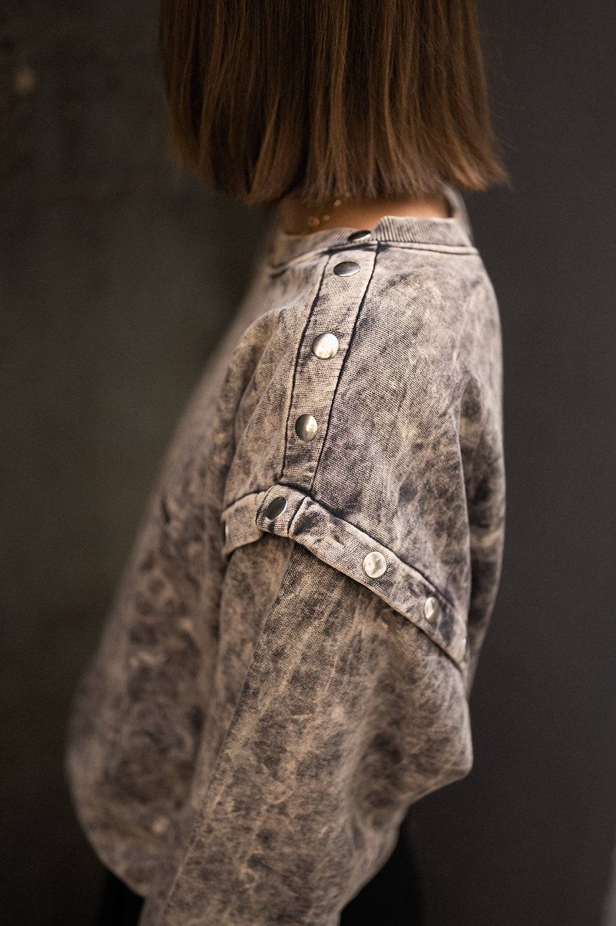 Liv Bergen Sweater Rivets in phantom Bestseller