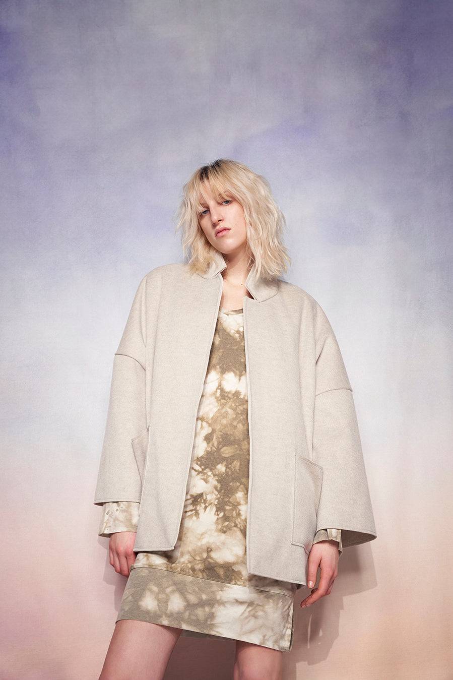 Liv Bergen Kurzer Mantel in sand Super Sparpreis