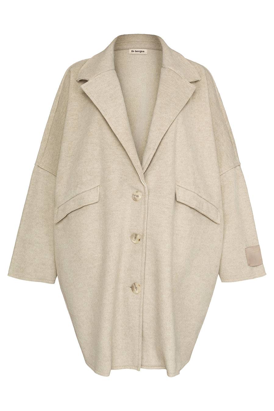 Liv Bergen Oversized Mantel in sand Letzte 2 Tage