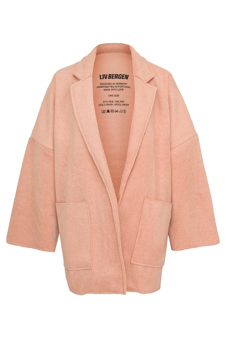 Liv Bergen Kurzer Mantel in powder Discount Store für neue Produkte