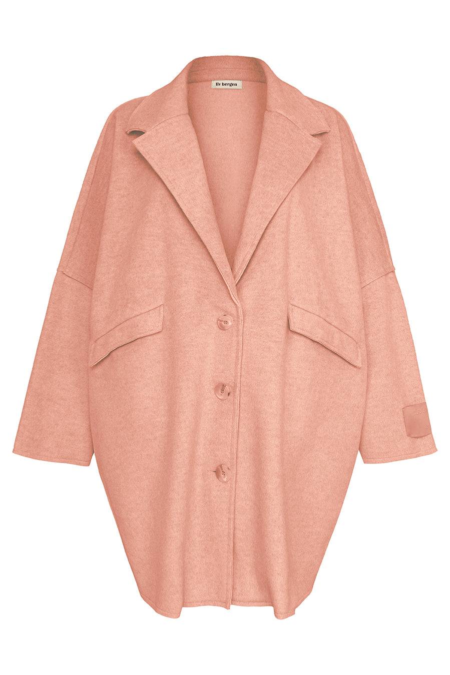 Liv Bergen Oversized Mantel in powder 50% Rabatt mit kostenlosem Versand