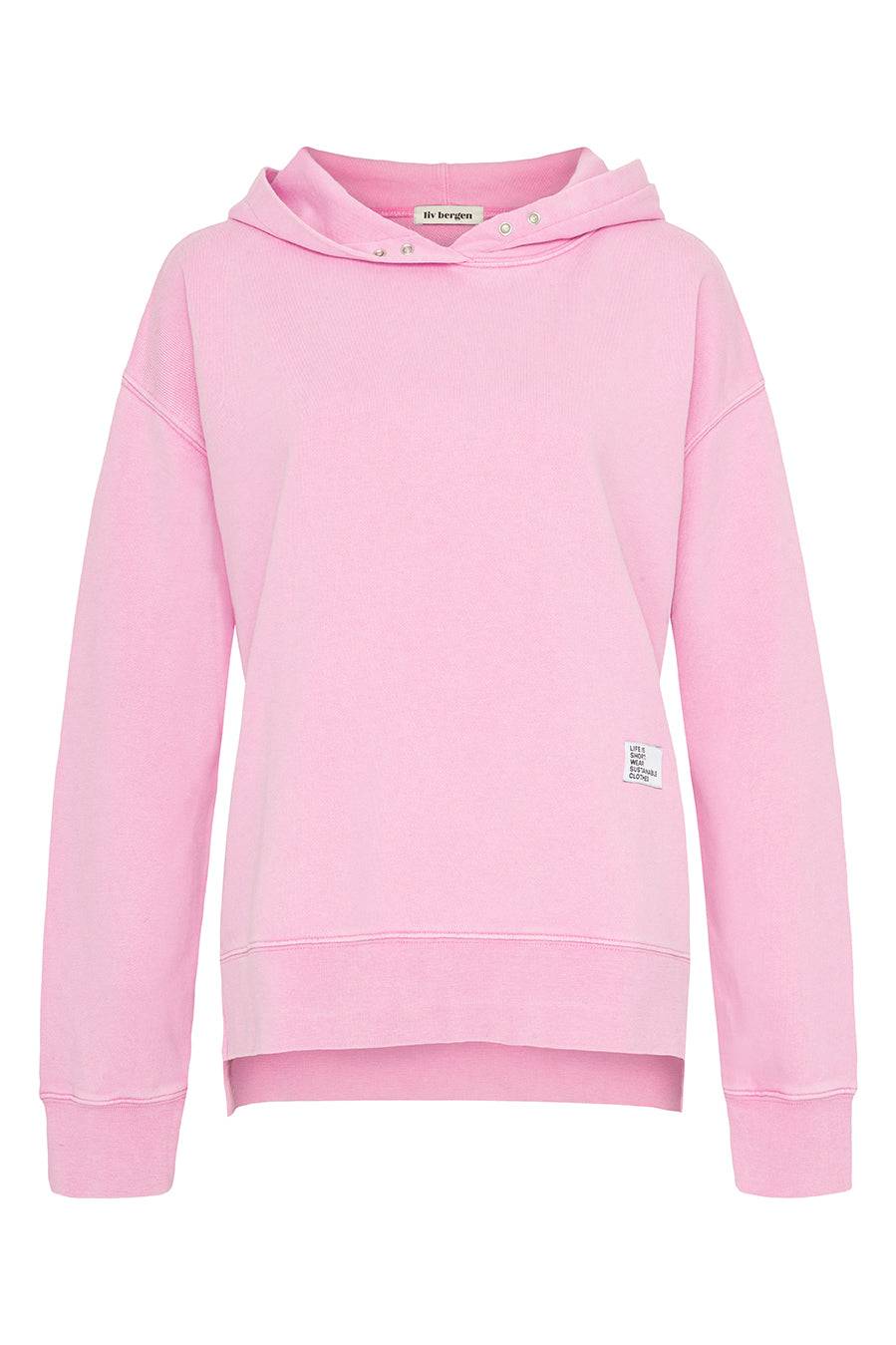 Liv Bergen Hoodie "100% Organic Cotton" in girly pink zollfrei