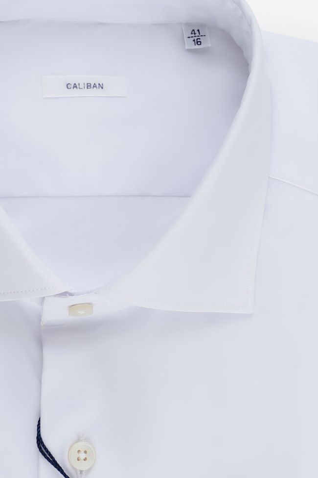 caliban Hemd Herren Caliban Regular Einfarbig 70% cotton 27% pa 3% ea kragen Französisch Lange Ärmel Fabrikladen