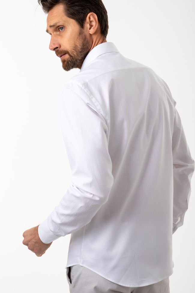 aplomb Hemd Herren Aplomb Slim Einfarbig 100% Baumwolle kragen Französisch Lange Ärmel Begrenzt auf 3 Tage