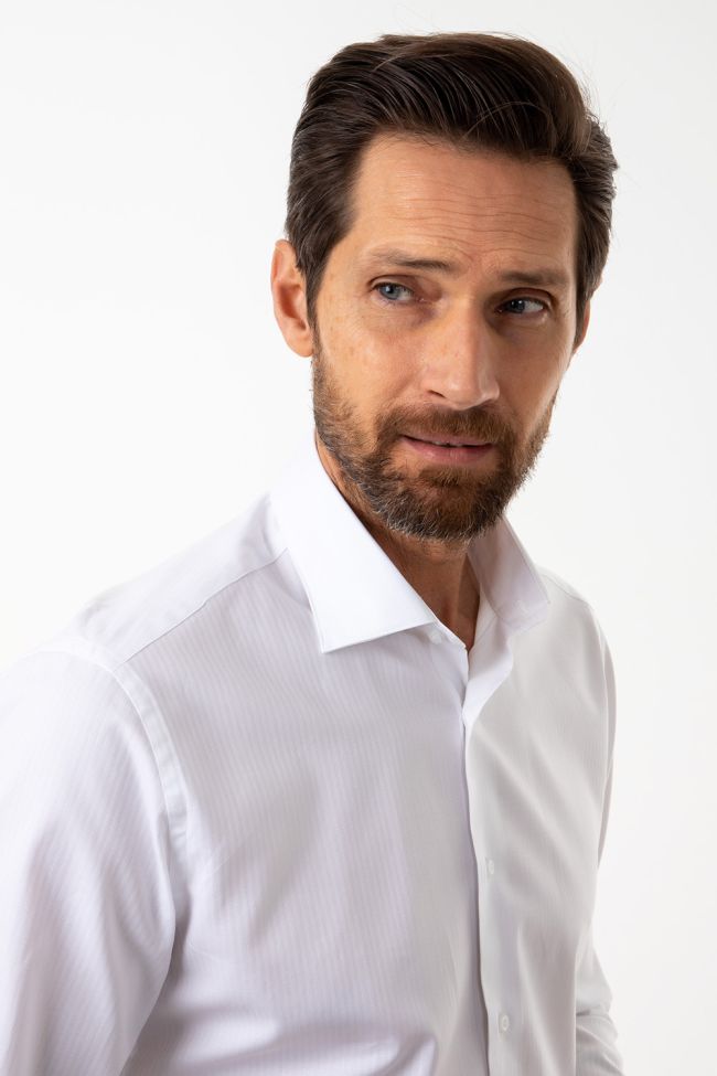 aplomb Hemd Herren Aplomb Slim Einfarbig 100% Baumwolle kragen Französisch Lange Ärmel Begrenzt auf 3 Tage