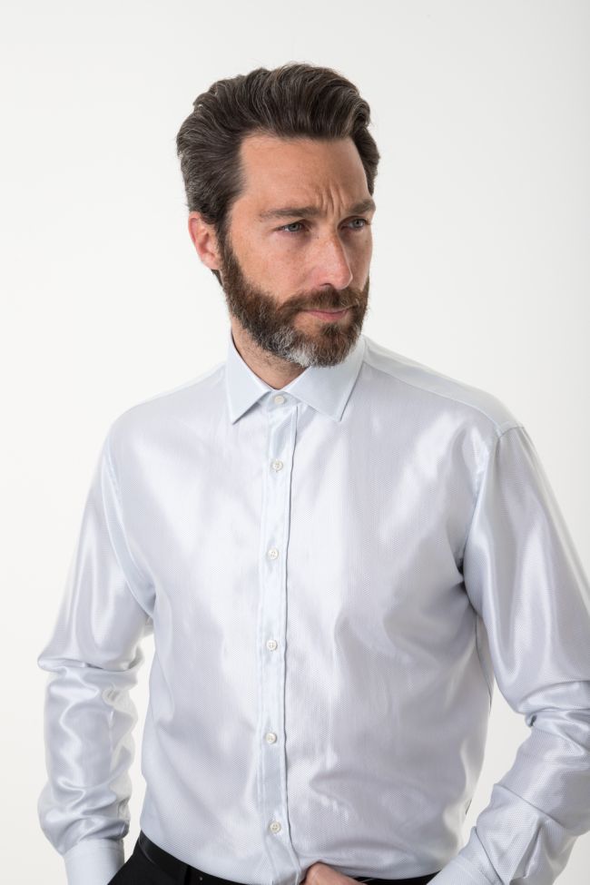 ingram Hemd Herren Ingram Classic Einfarbig 55% Baumwolle 45% Viskose kragen Italienisch Lange Ärmel Black Friday Preise
