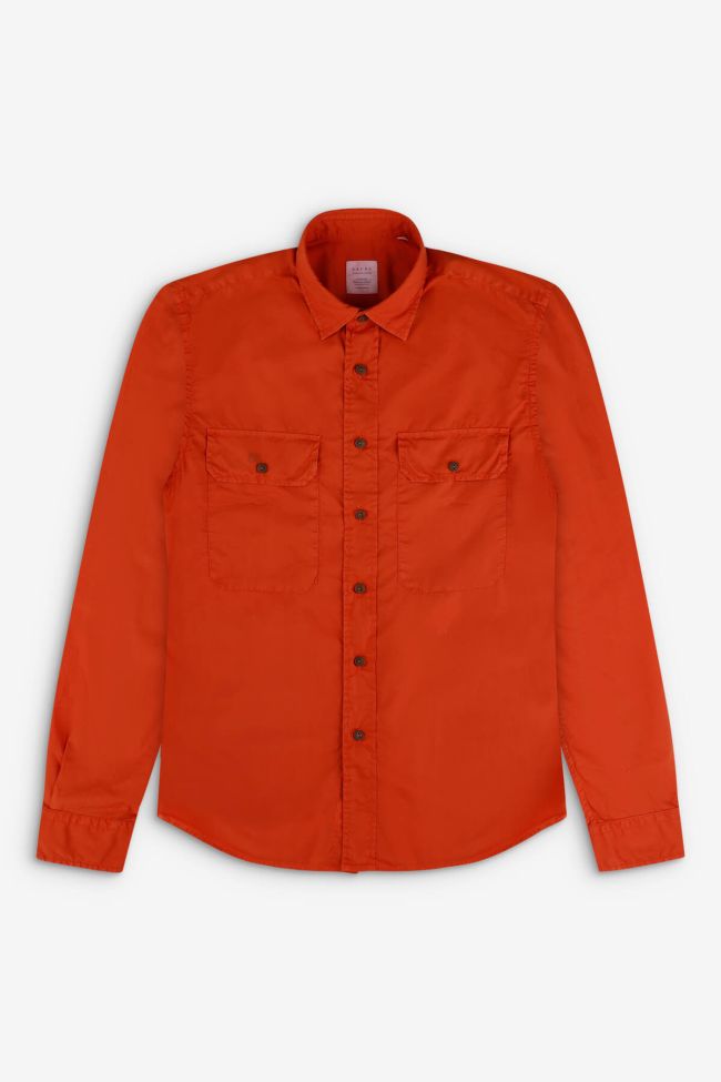 xacus Hemd Herren Xacus Regular Einfarbig 100% Baumwolle kragen Italienisch Lange Ärmel Outlet