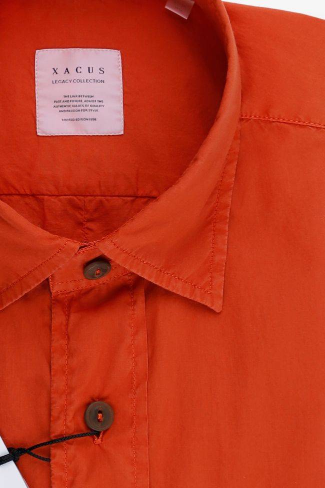 xacus Hemd Herren Xacus Regular Einfarbig 100% Baumwolle kragen Italienisch Lange Ärmel Outlet
