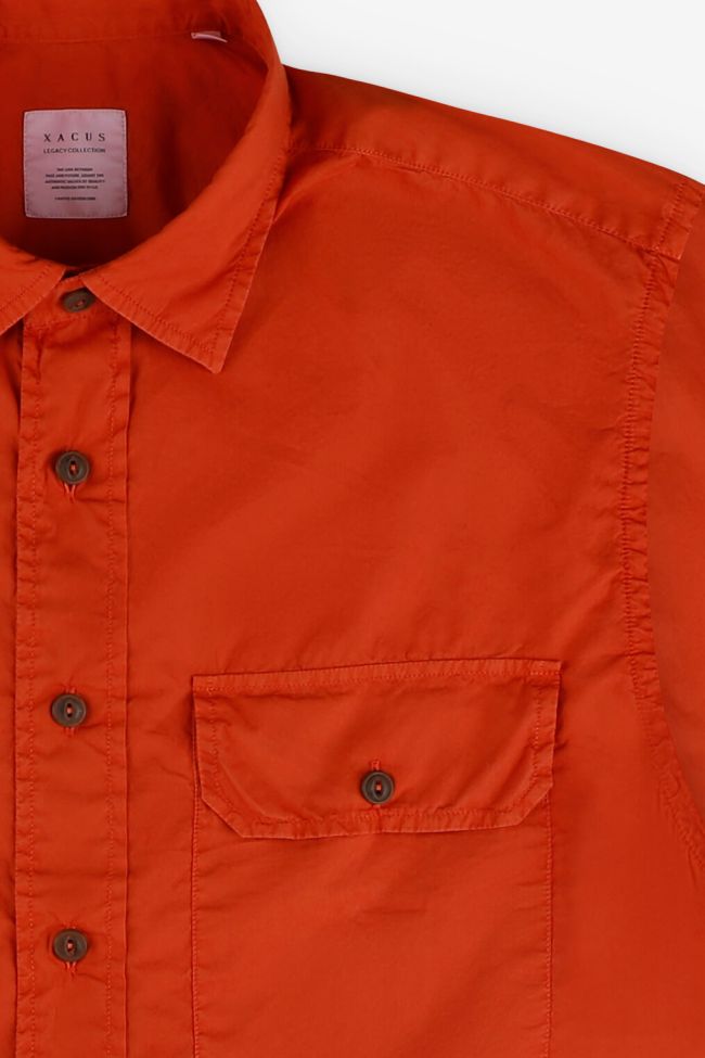 xacus Hemd Herren Xacus Regular Einfarbig 100% Baumwolle kragen Italienisch Lange Ärmel Outlet