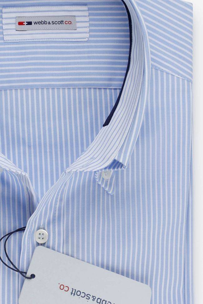 webb & scott Hemd Herren Webb & Scott Classic Streifen 100% Baumwolle kragen Button-Down Lange Ärmel im Angebot