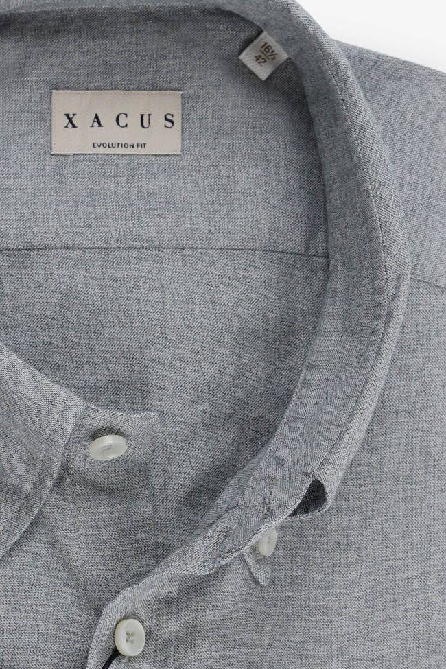 xacus Hemd Herren Xacus Classic Einfarbig 100% Baumwolle kragen Button-Down Lange Ärmel Schlussverkauf
