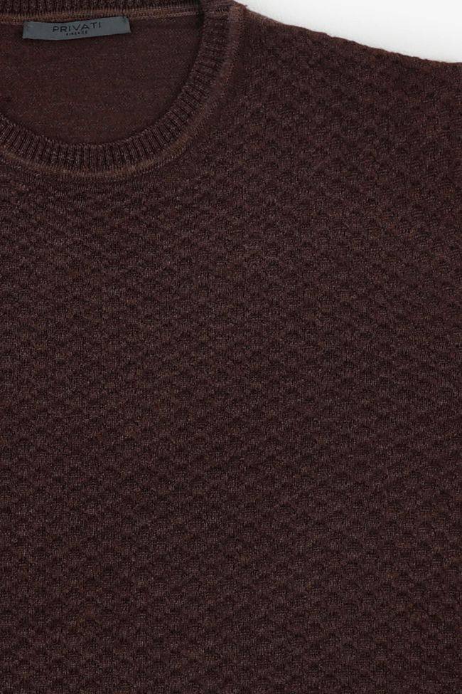 privati firenze Strickwaren Herren Privati Firenze Rundhalsausschnitt Slim Halb Unifarben 100% Wolle Osterangebot