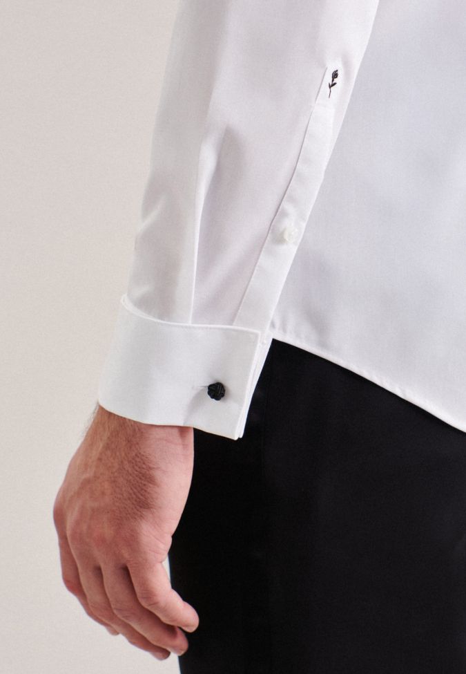 seidensticker Hemd Herren Seidensticker Slim Bügelfreie Einfarbig kragen Kläppchenkragen Lange Ärmel JETZT KAUFEN