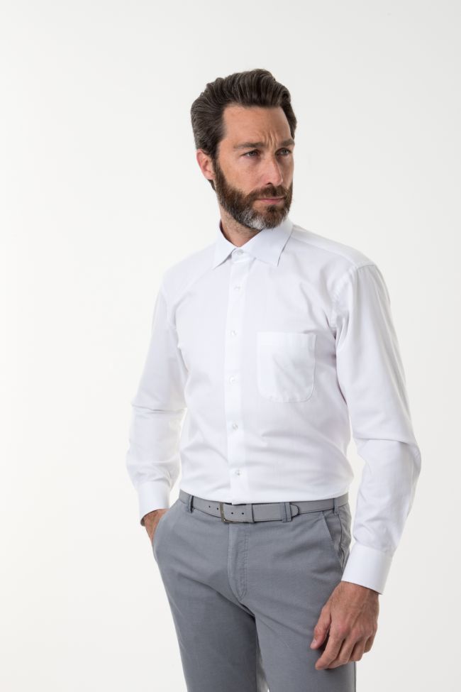 aplomb Hemd Herren Aplomb Classic Einfarbig 100% Baumwolle kragen Französisch Lange Ärmel Vierteljährliche Förderung
