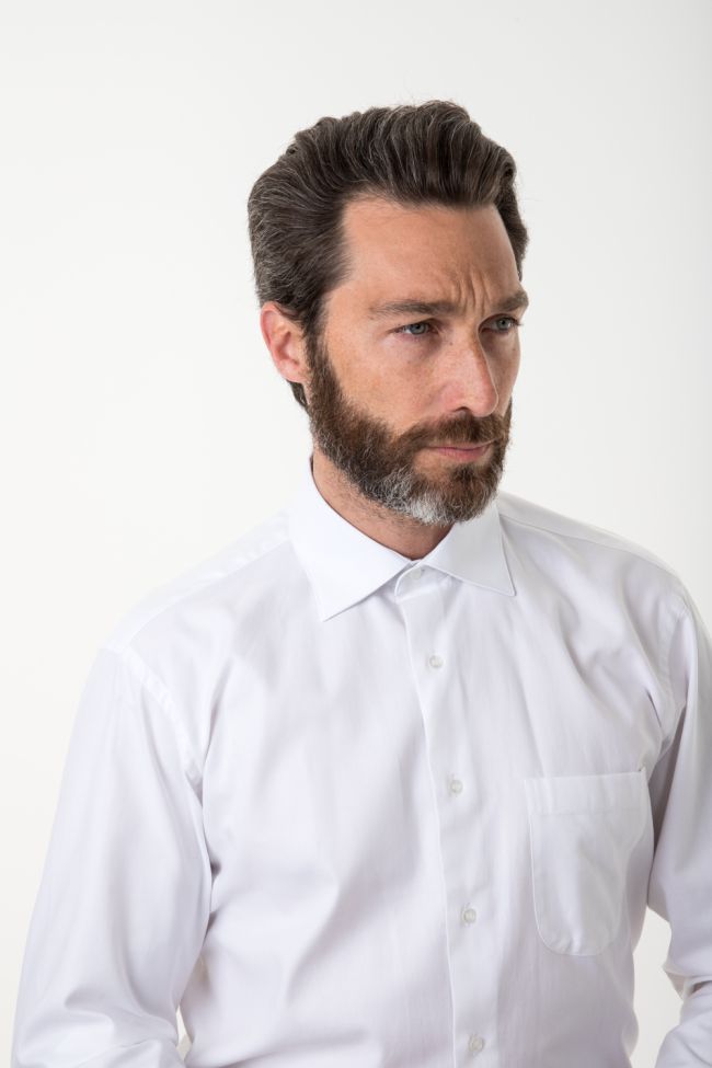 aplomb Hemd Herren Aplomb Classic Einfarbig 100% Baumwolle kragen Französisch Lange Ärmel Vierteljährliche Förderung