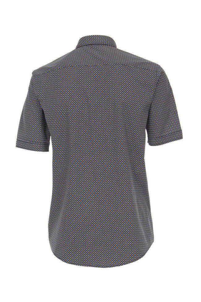 casamoda Hemd Herren Casamoda Classic Muster kragen Button-Down Kurze Ärmel im Angebot