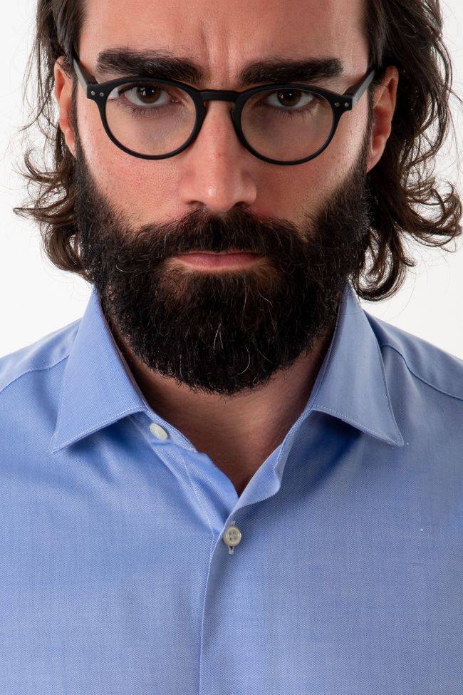 aplomb Hemd Herren Aplomb Slim Einfarbig 100% Baumwolle kragen Französisch Lange Ärmel Fabrikverkauf