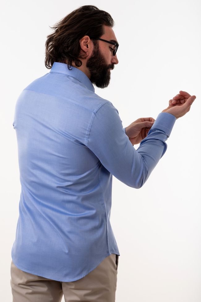 aplomb Hemd Herren Aplomb Slim Einfarbig 100% Baumwolle kragen Französisch Lange Ärmel Fabrikverkauf