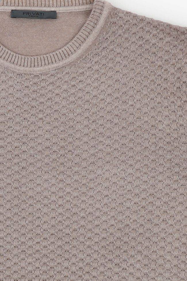 privati firenze Strickwaren Herren Privati Firenze Rundhalsausschnitt Slim Halb Unifarben 100% Merinowolle Saisonschlussverkauf