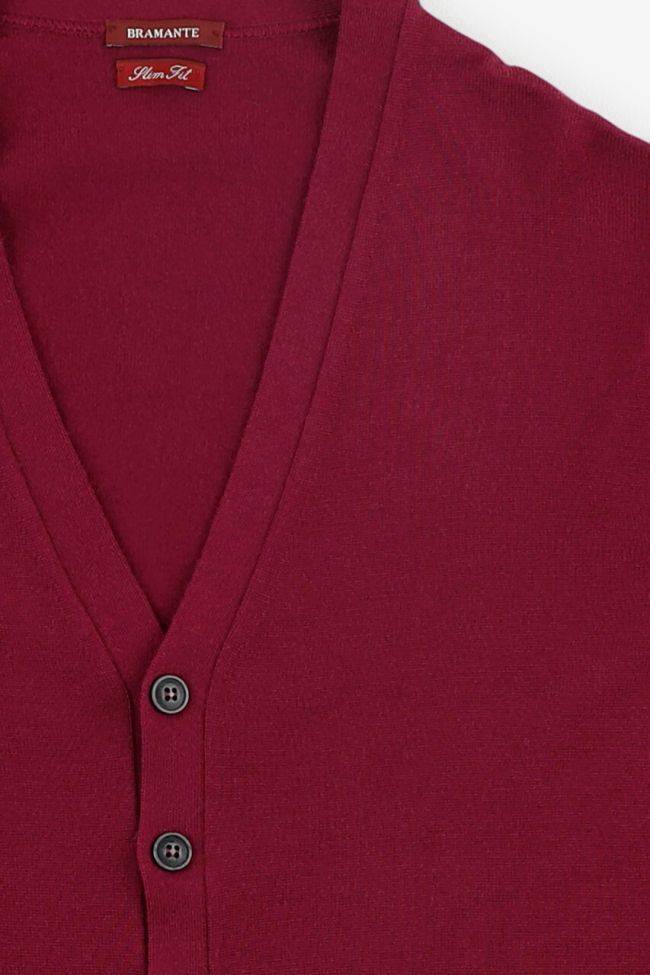 bramante Strickwaren Herren Bramante Cardigan Slim Einfarbig 100% Merinowolle Extrafine JETZT KAUFEN