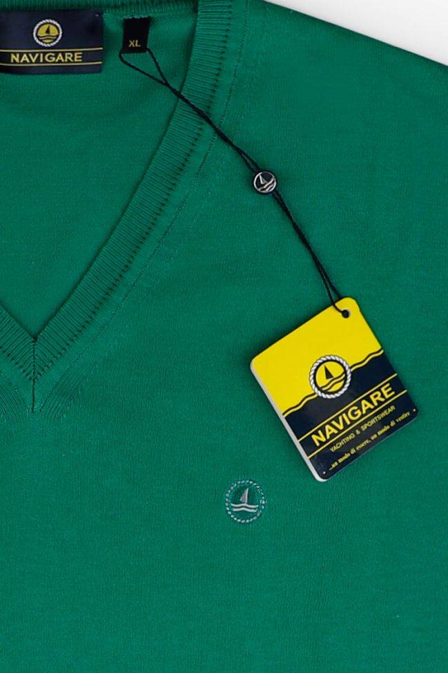 navigare Strickwaren Herren Navigare V-Ausschnitt Slim Einfarbig 100% Baumwolle Neueste Stile