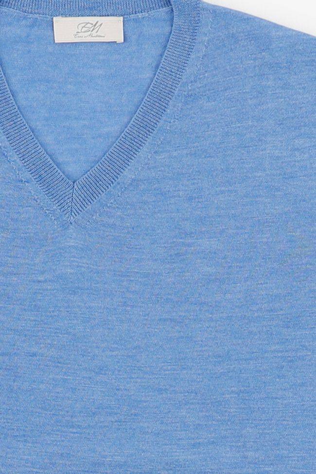 enzo mantovani Strickwaren Herren Enzo Mantovani V-Ausschnitt Regular Einfarbig 70% cashmere 30% silk Letzter Tag