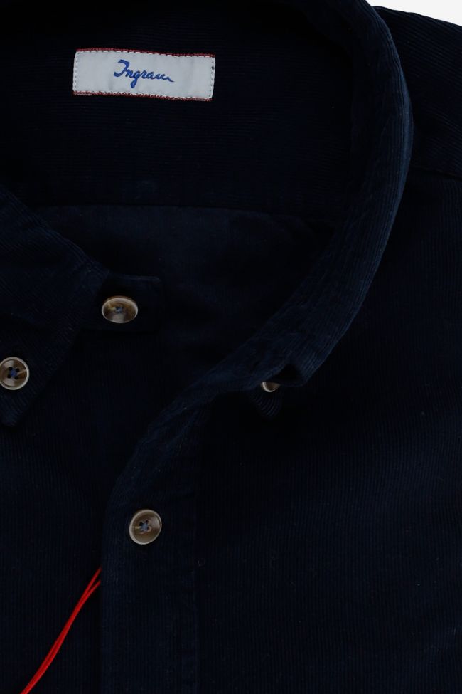 ingram Hemd Herren Ingram Slim Einfarbig 100% Baumwolle kragen Button-Down Lange Ärmel Clearance-Verkauf