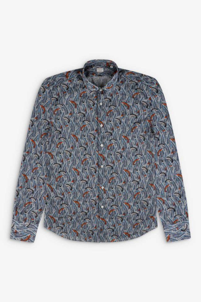 xacus Hemd Herren Xacus Regular Muster 100% Baumwolle kragen Italienisch Lange Ärmel Outlet