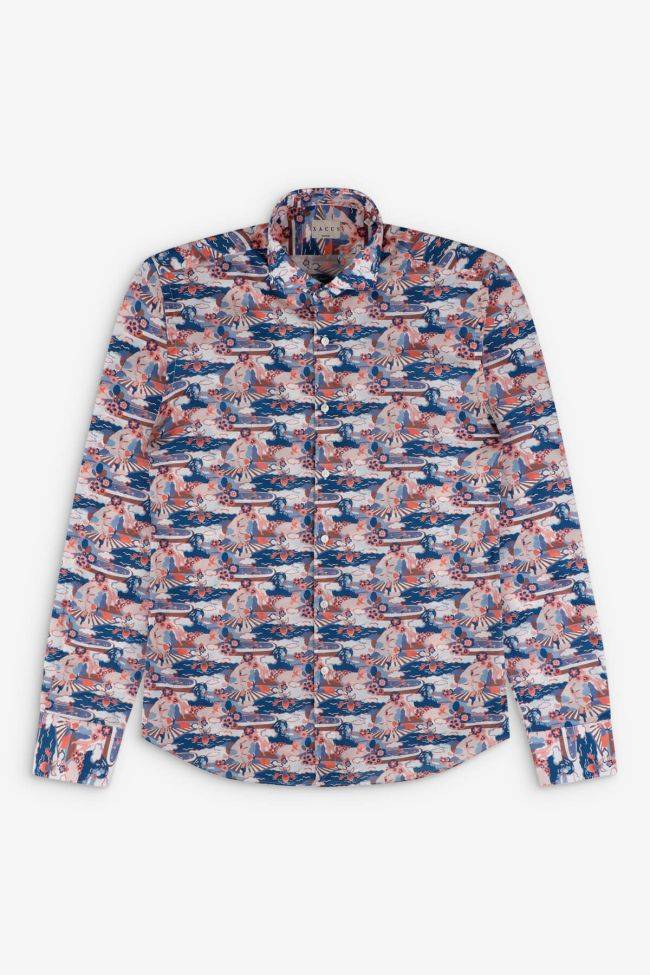 xacus Hemd Herren Xacus Regular Muster 100% Baumwolle gewaschen kragen Französisch Lange Ärmel Auslauf