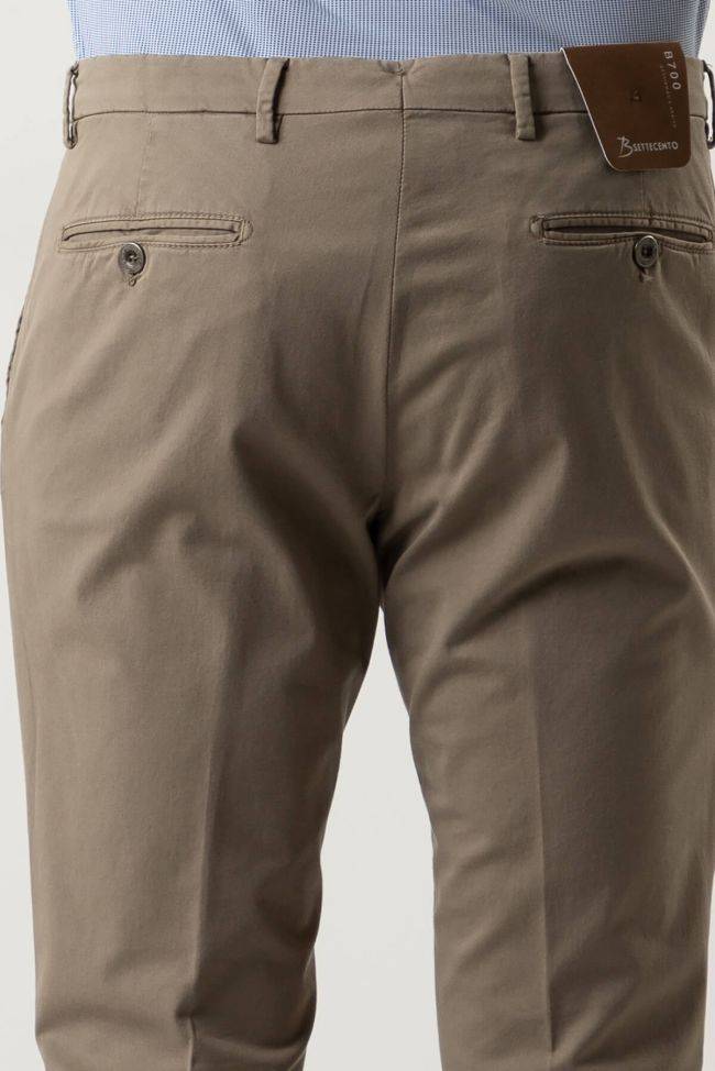 b-settecento Hose Herren B-Settecento Chinos Slim Einfarbig 97% Baumwolle 3% elastan Versandkostenfrei