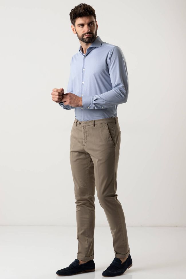 b-settecento Hose Herren B-Settecento Chinos Slim Einfarbig 97% Baumwolle 3% elastan Versandkostenfrei