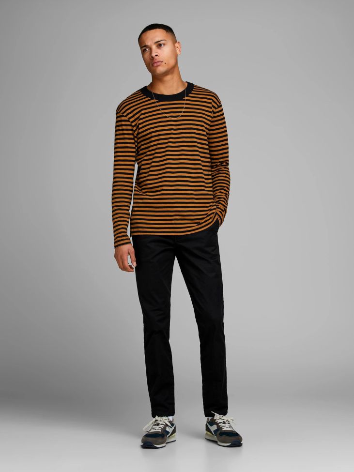 jack & jones Hose Herren Jack & Jones Chinos Regular Einfarbig Weihnachtsangebot