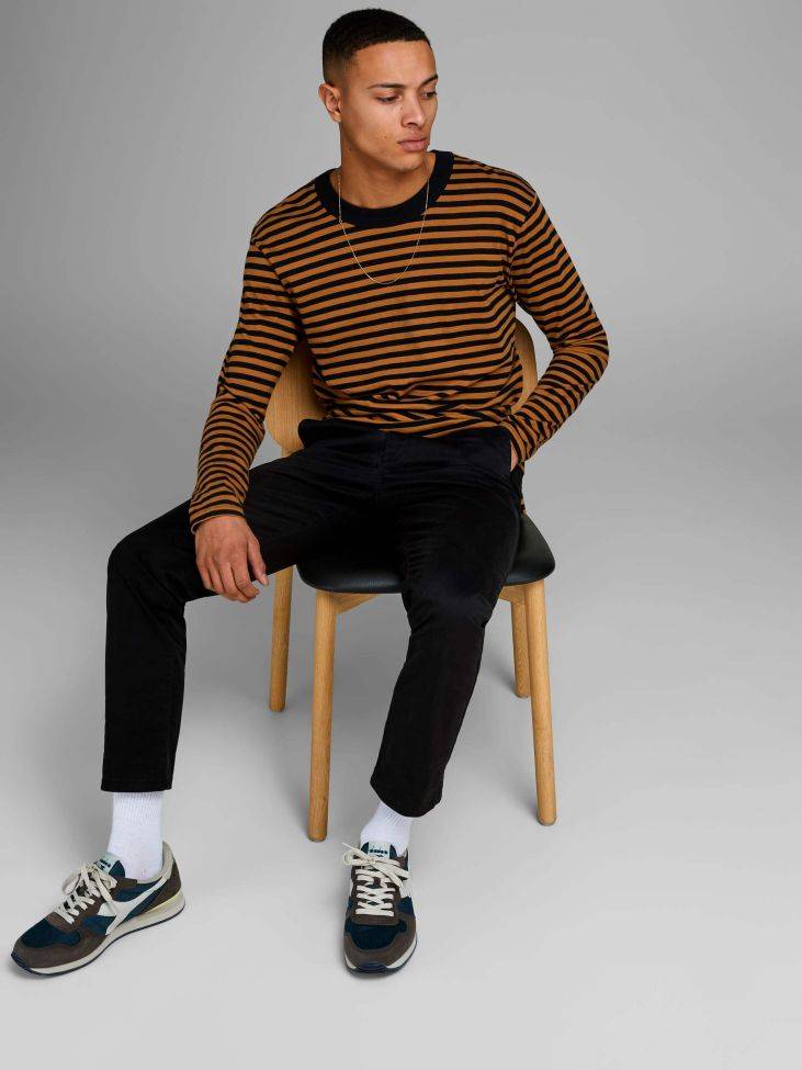 jack & jones Hose Herren Jack & Jones Chinos Regular Einfarbig Weihnachtsangebot