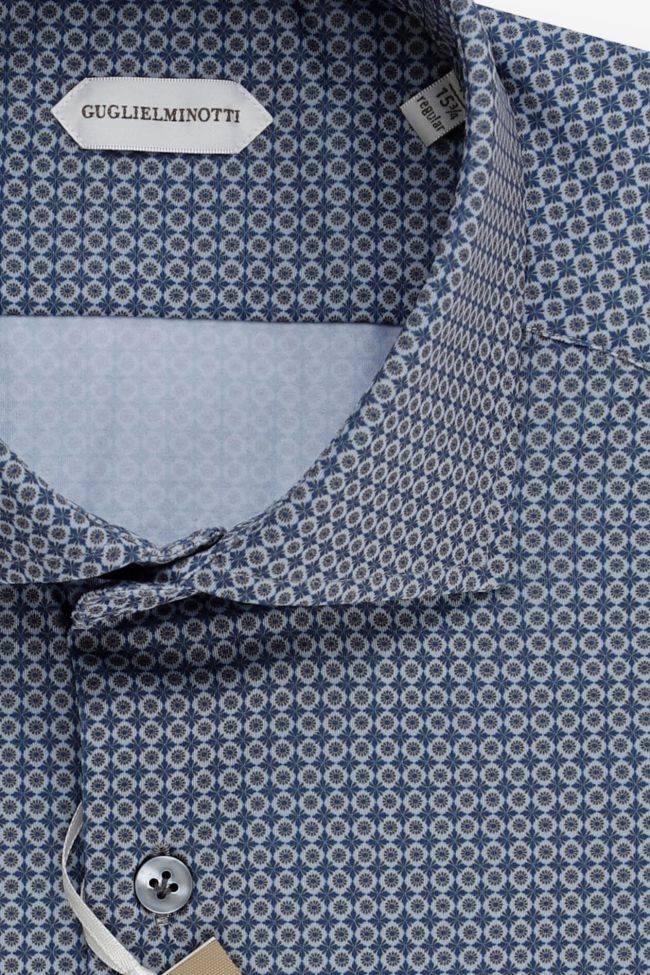 guglielminotti Hemd Herren Guglielminotti Regular Halb Unifarben 85% poliammide 15% elastam kragen Französisch Lange Ärmel Kostenlose Rückgabe
