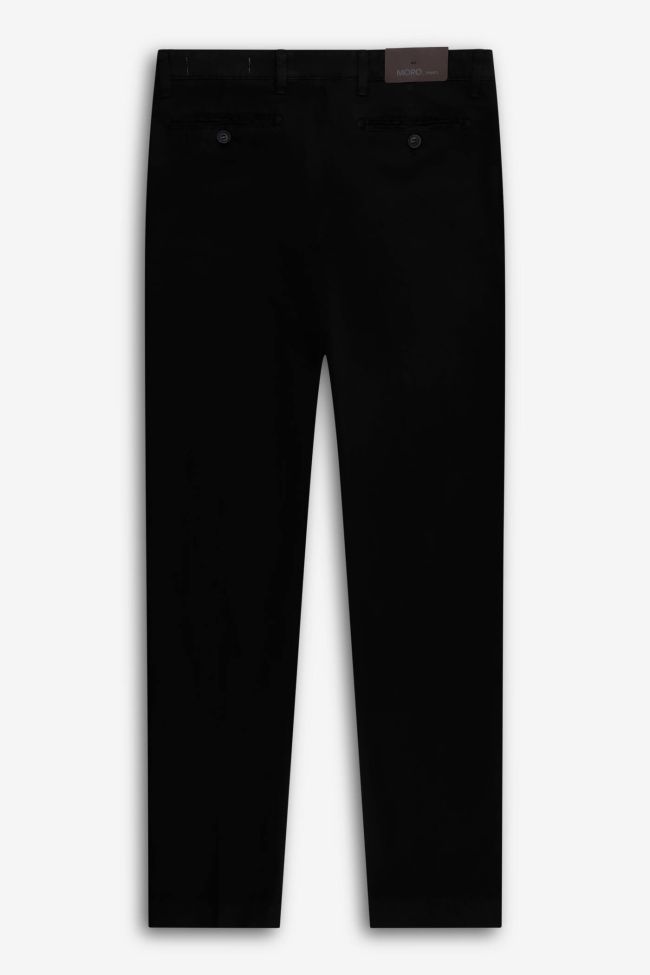 moro Hose Herren Moro Chinos Slim Einfarbig 66% polyester 34%linen Super Rabatt