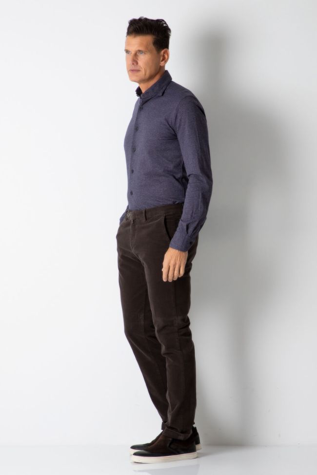 b-settecento Hose Herren B-Settecento Chinos Slim Halb Unifarben 97% Baumwolle 3% elastan zollfrei