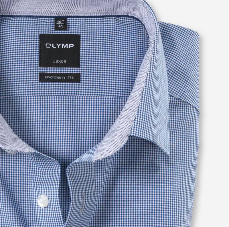 olymp Hemd Herren Olymp Classic Bügelfreie Karo kragen Italienisch Lange Ärmel Günstiger Verkauf