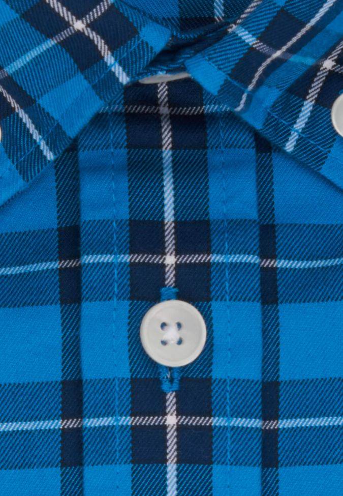 seidensticker Hemd Herren Seidensticker Regular Bügelfreie Karo kragen Button-Down Kurze Ärmel Meist gekauft
